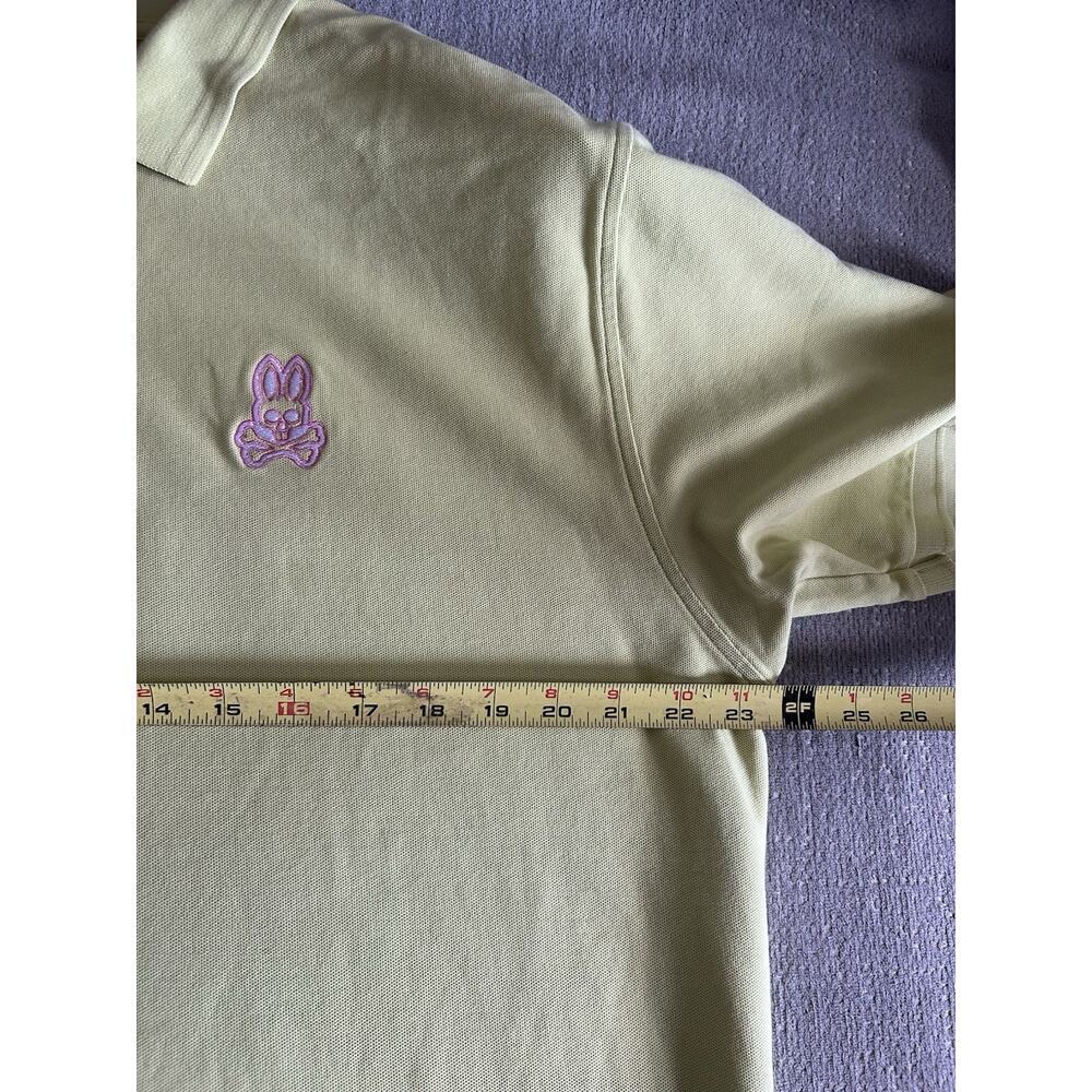 Psycho Bunny Green Shirt Pink Logo Size 3X Polo - Picture 12 of 15